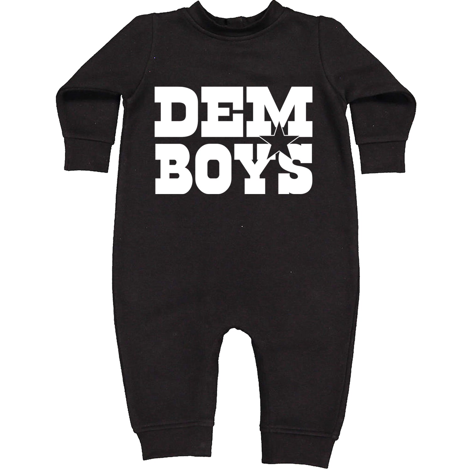 Dem Boys Dallas Football Toddler Hoodie And Infant Fleece Romper Black