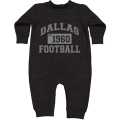 Dallas Football Established 1960 Toddler Hoodie And Infant Fleece Romper Black