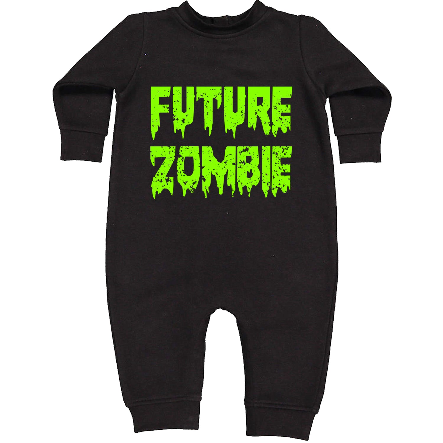 Future Zombie Horror Toddler Hoodie And Infant Fleece Romper Black