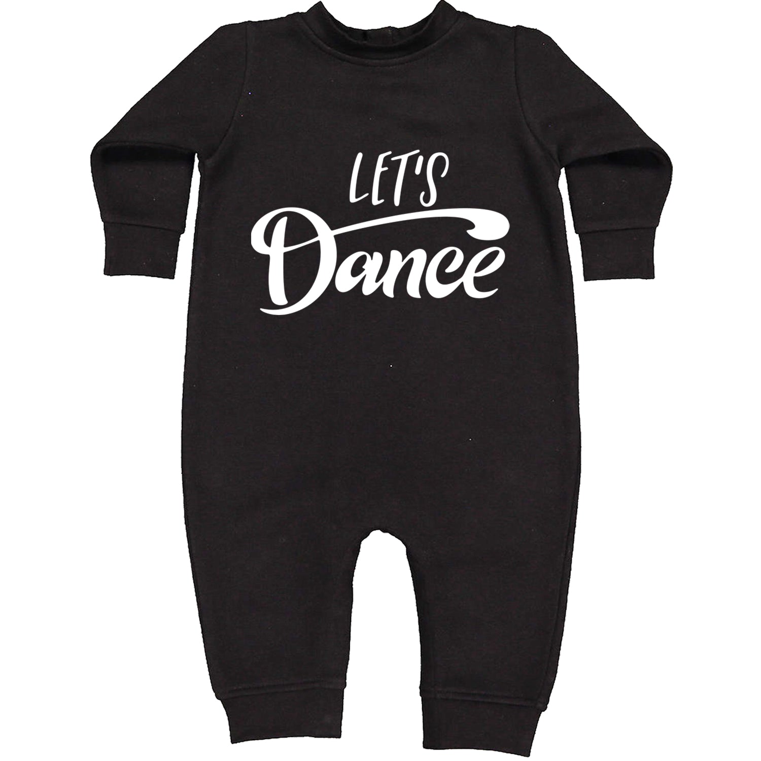 Let's Dance Toddler Hoodie And Infant Fleece Romper Black