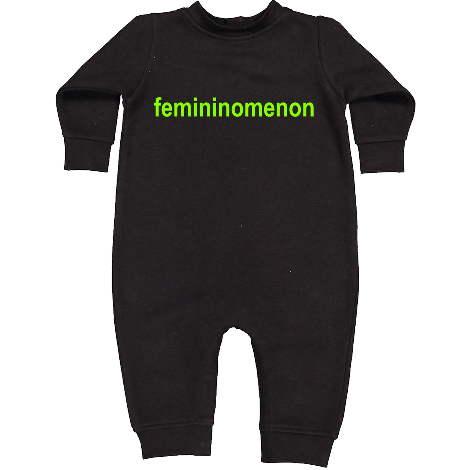 Femininomenon Female Empowerment Toddler Hoodie And Infant Fleece Romper Black