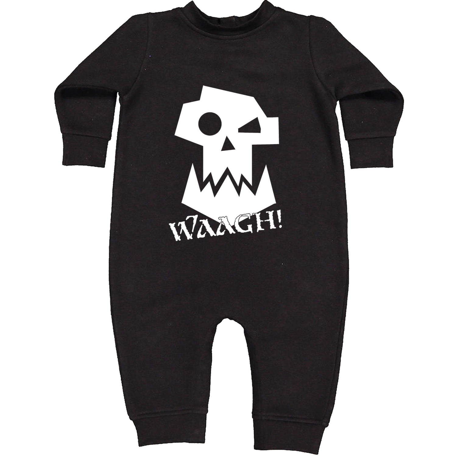 Ork Miniature Tabletop Wargaming Waagh Toddler Hoodie And Infant Fleece Romper Black