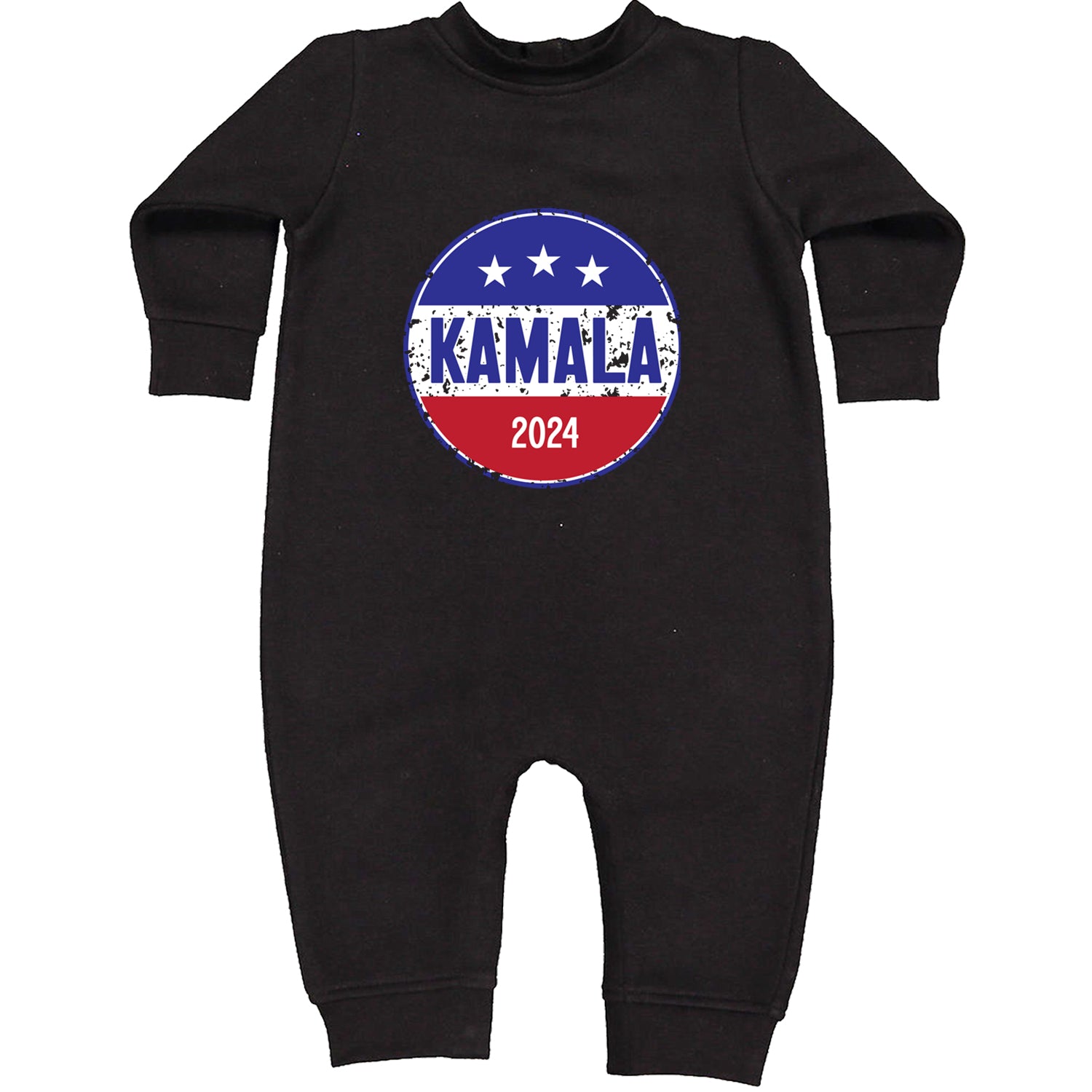 Kamala Badge 2024 - Kamala Harris For President 2024 Toddler Hoodie And Infant Fleece Romper Black