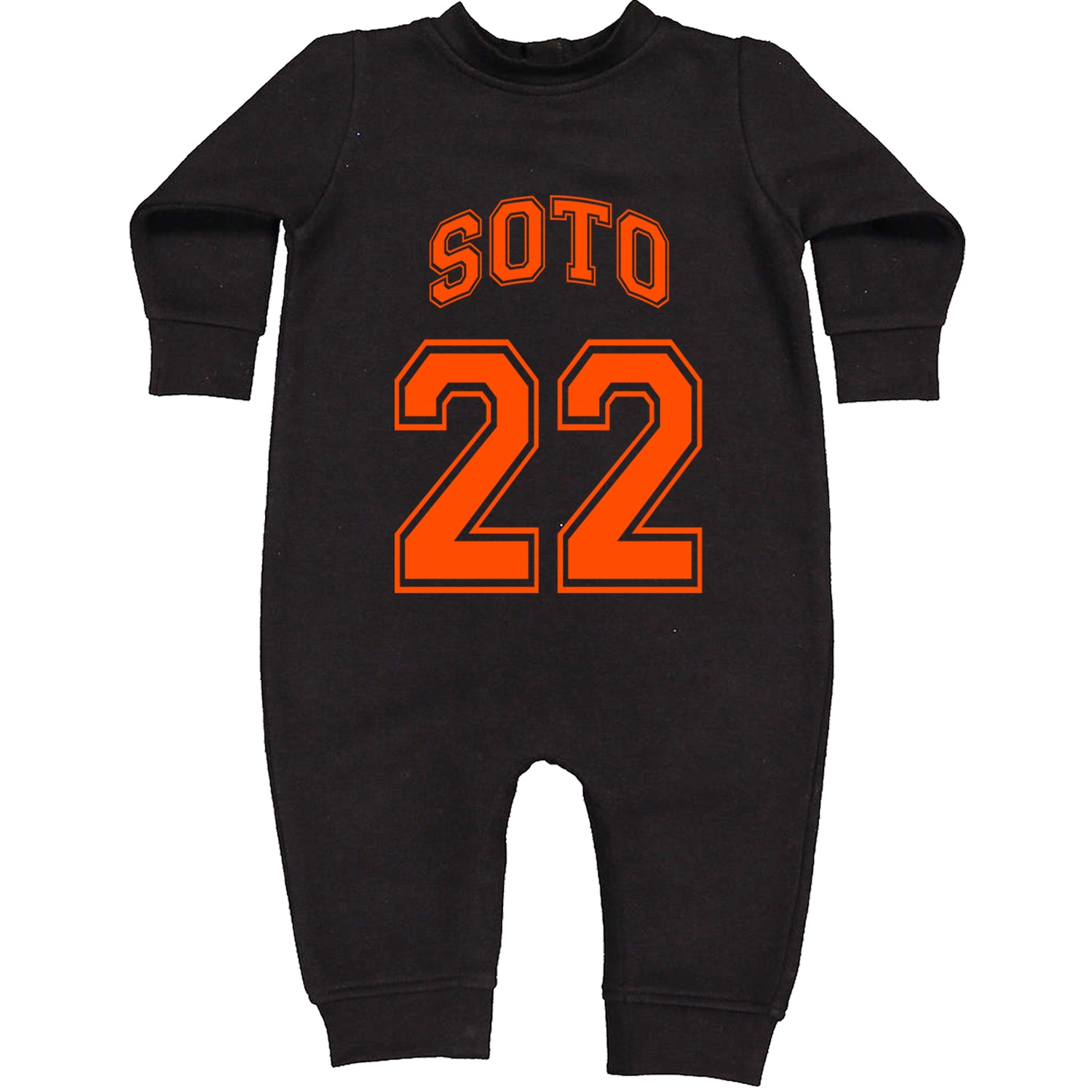 Soto Number 22 Toddler Hoodie And Infant Fleece Romper Black