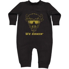We Coming Coach Prime Colorado Toddler Hoodie And Infant Fleece Romper Black