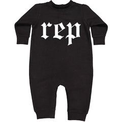 REP Reputation Eras Music Lover Gift Fan Favorite Toddler Hoodie And Infant Fleece Romper Black