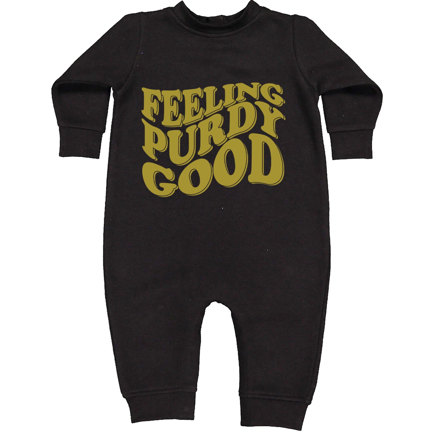 Feeling Purdy Good San Francisco Toddler Hoodie And Infant Fleece Romper Black