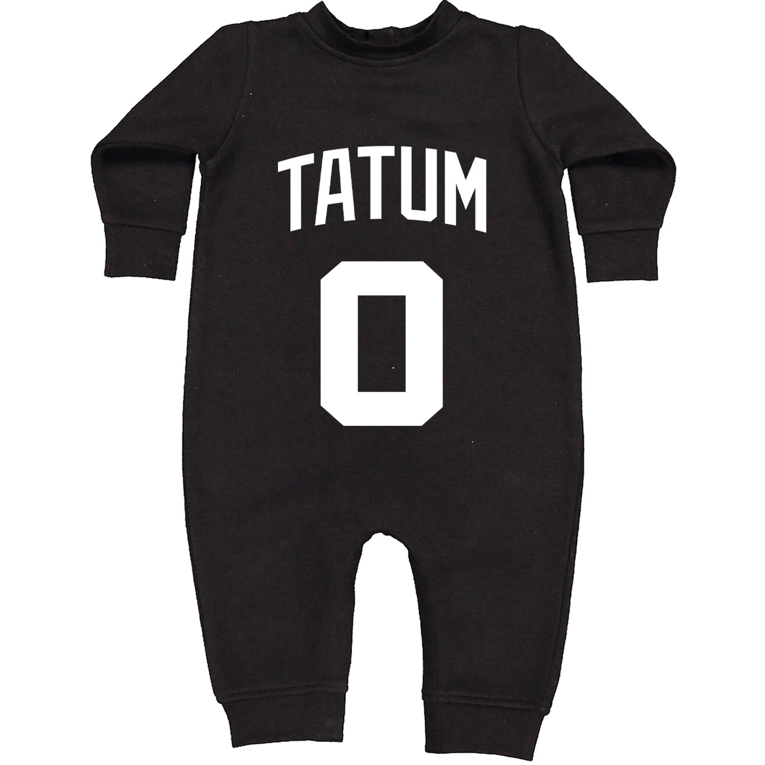 Tatum #0 Boston Basketball Toddler Hoodie And Infant Fleece Romper Black