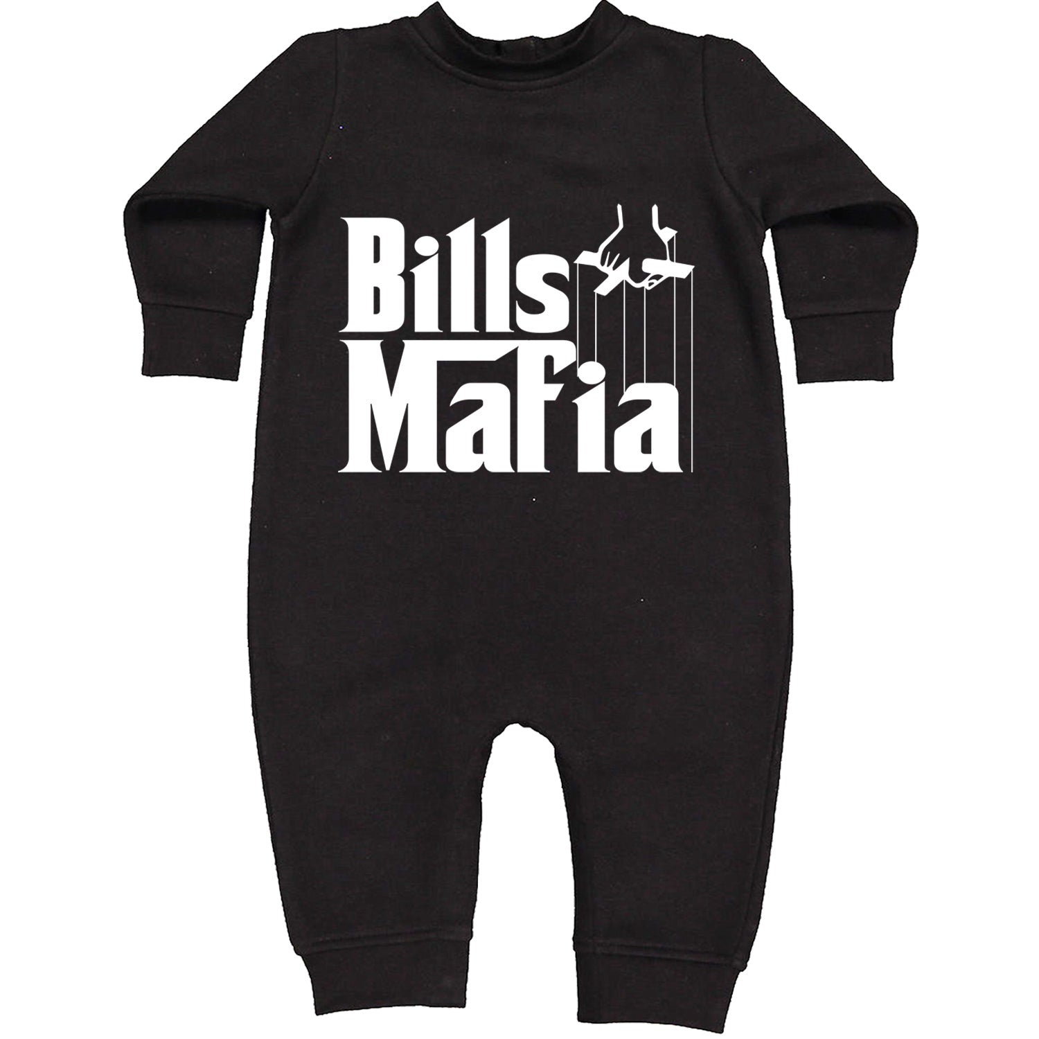 Mafia Bills Mafia Godfather Toddler Hoodie And Infant Fleece Romper Black