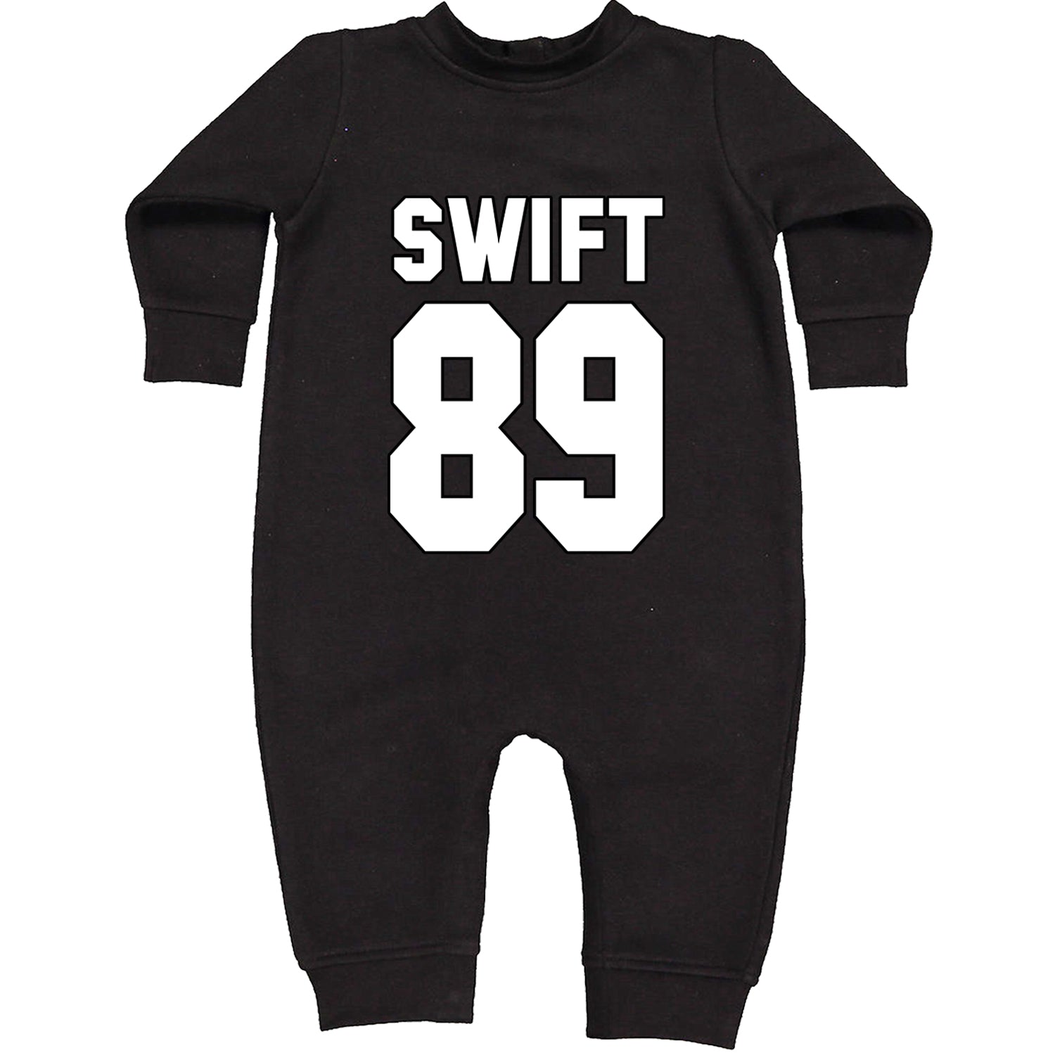 Swift 89 Birth Year Music Fan Era Poets Department Lover Toddler Hoodie And Infant Fleece Romper Black