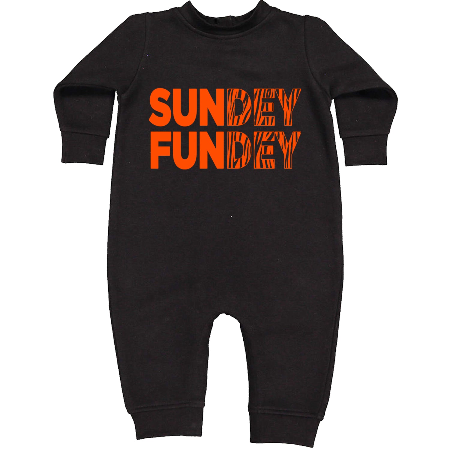 SunDEY FunDEY Sunday FundayToddler Hoodie And Infant Fleece Romper Black