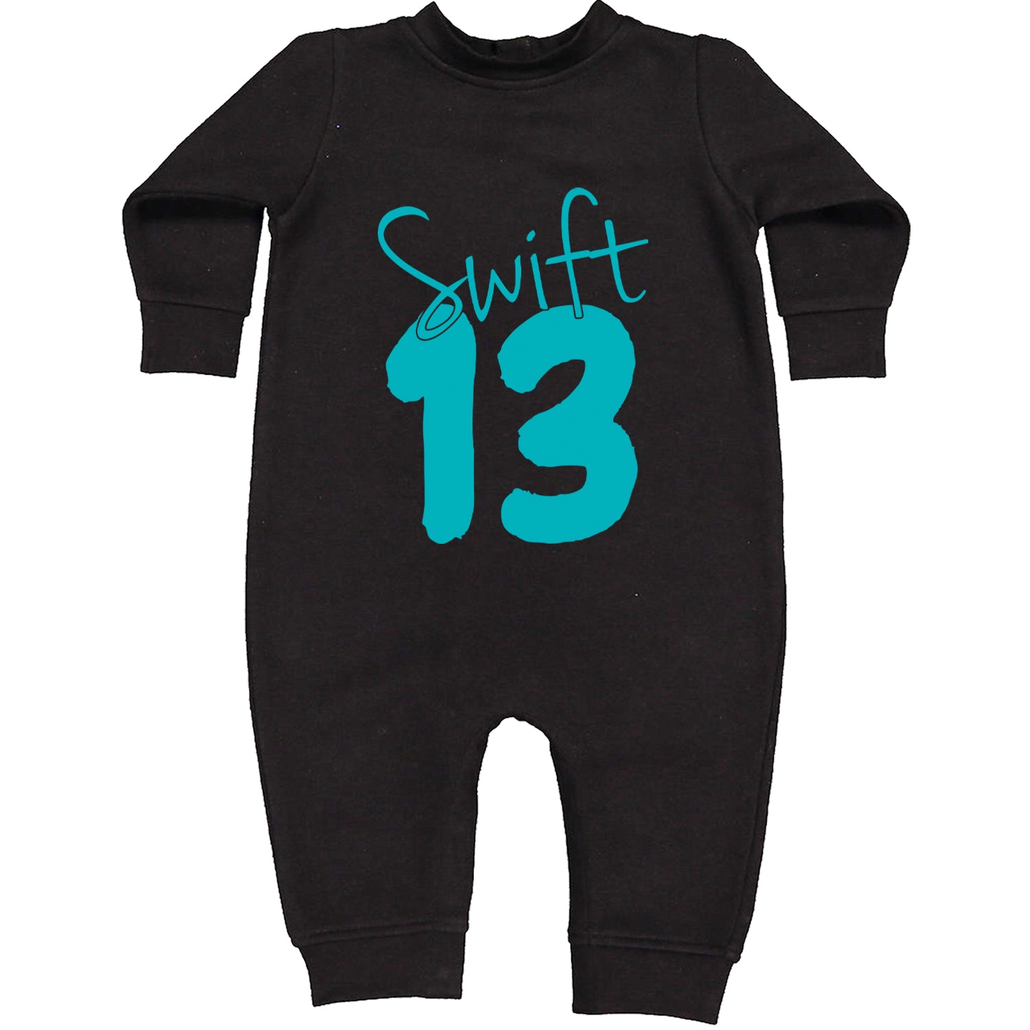 13 Swift 13 Lucky Number Era TTPD Toddler Hoodie And Infant Fleece Romper Black