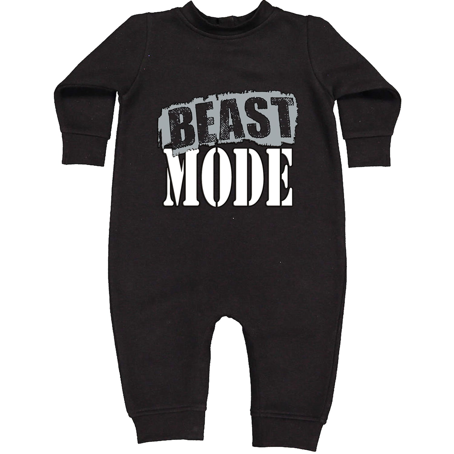 Beast Mode Training Gym Workout Toddler Hoodie And Infant Fleece Romper Black