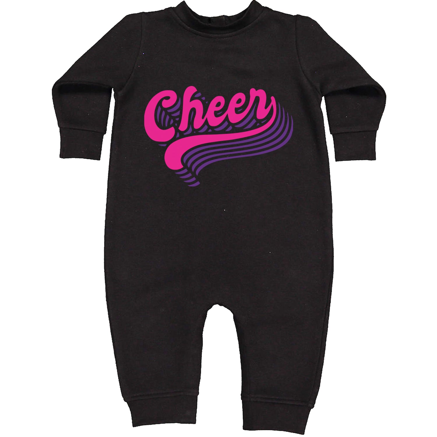 Cheer Pride Toddler Hoodie And Infant Fleece Romper Black