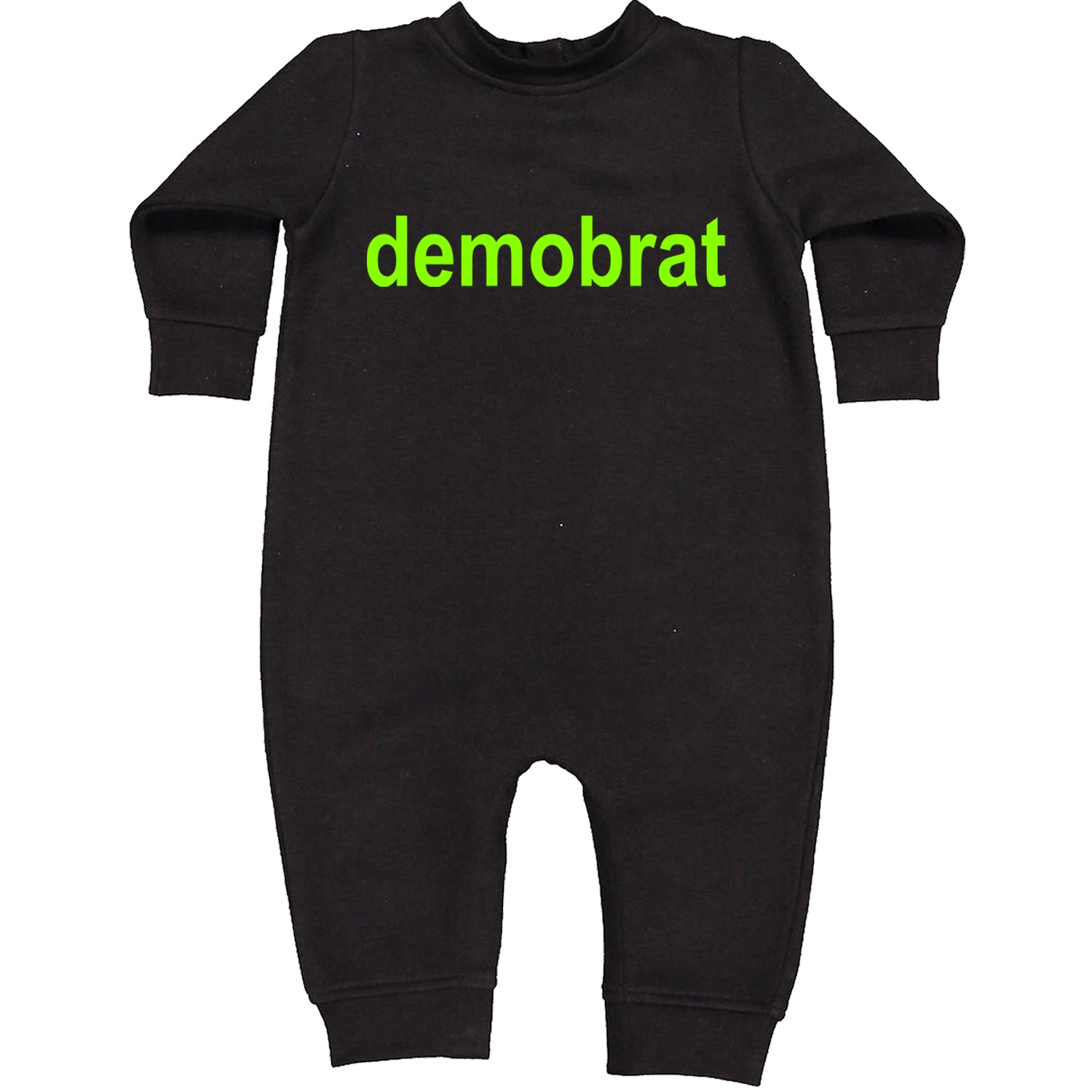 Demobrat Kamala Is Brat Vote Democrat Toddler Hoodie And Infant Fleece Romper Black