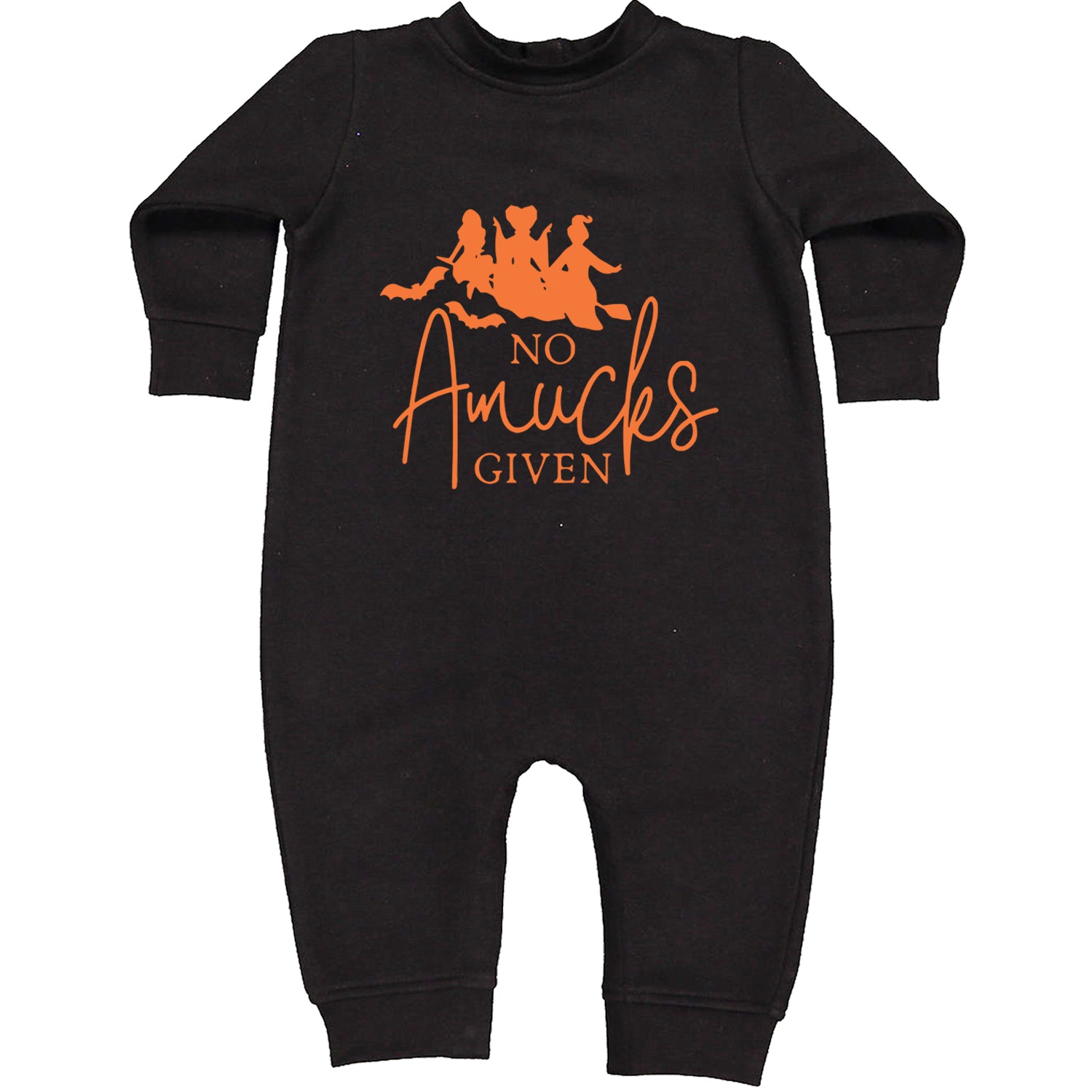 No Amucks Given Hocus Pocus Toddler Hoodie And Infant Fleece Romper Black