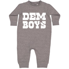 Dem Boys Dallas Football Toddler Hoodie And Infant Fleece Romper Heather Grey