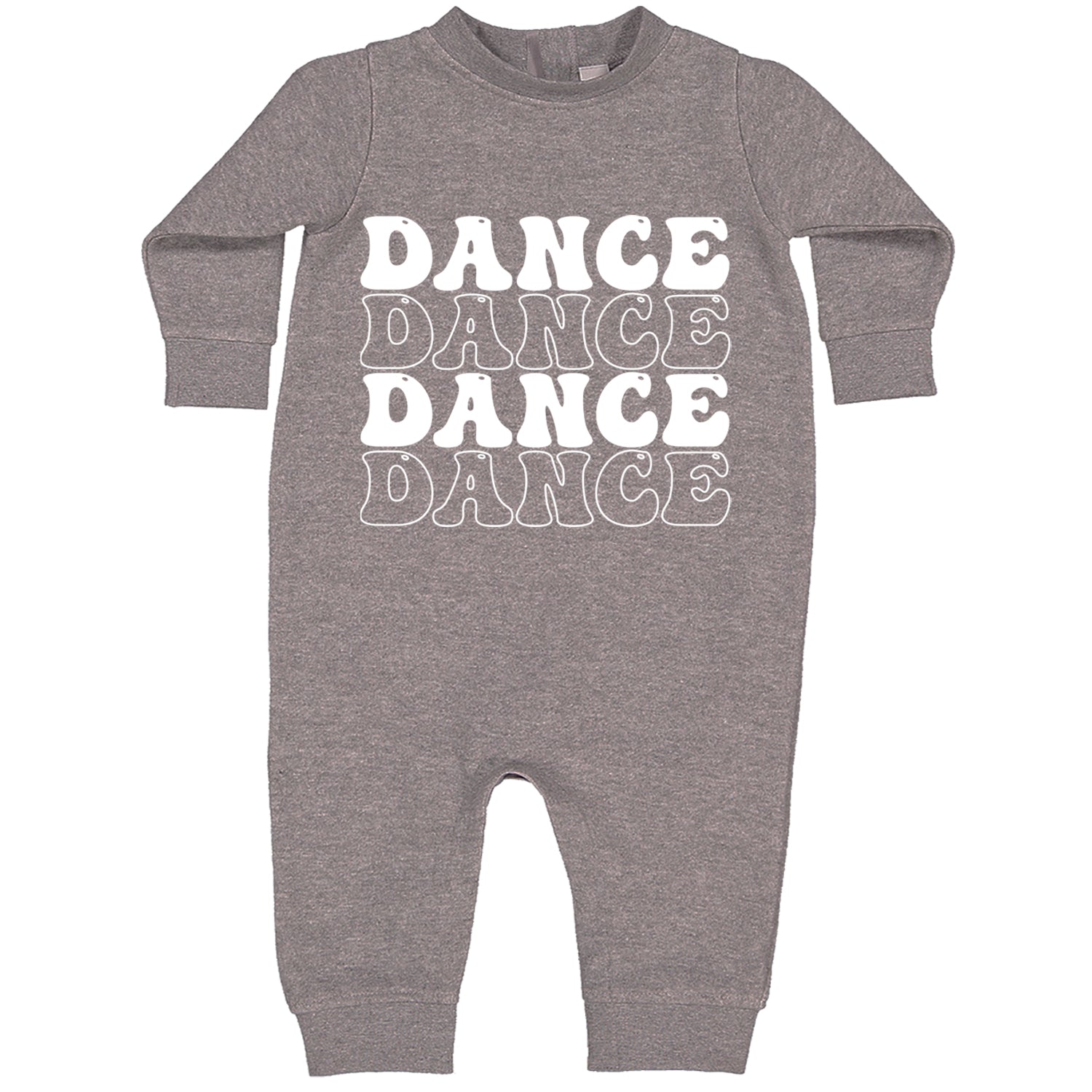 Dance Dance Dance Dance Toddler Hoodie And Infant Fleece Romper Heather Grey