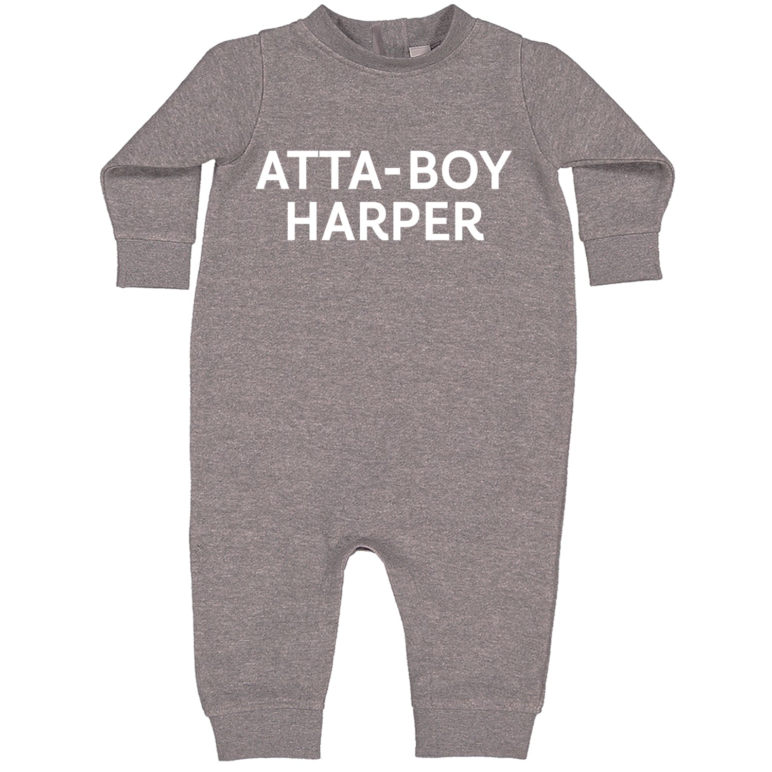 Atta-Boy Harper Philadelphia Toddler Hoodie And Infant Fleece Romper Heather Grey