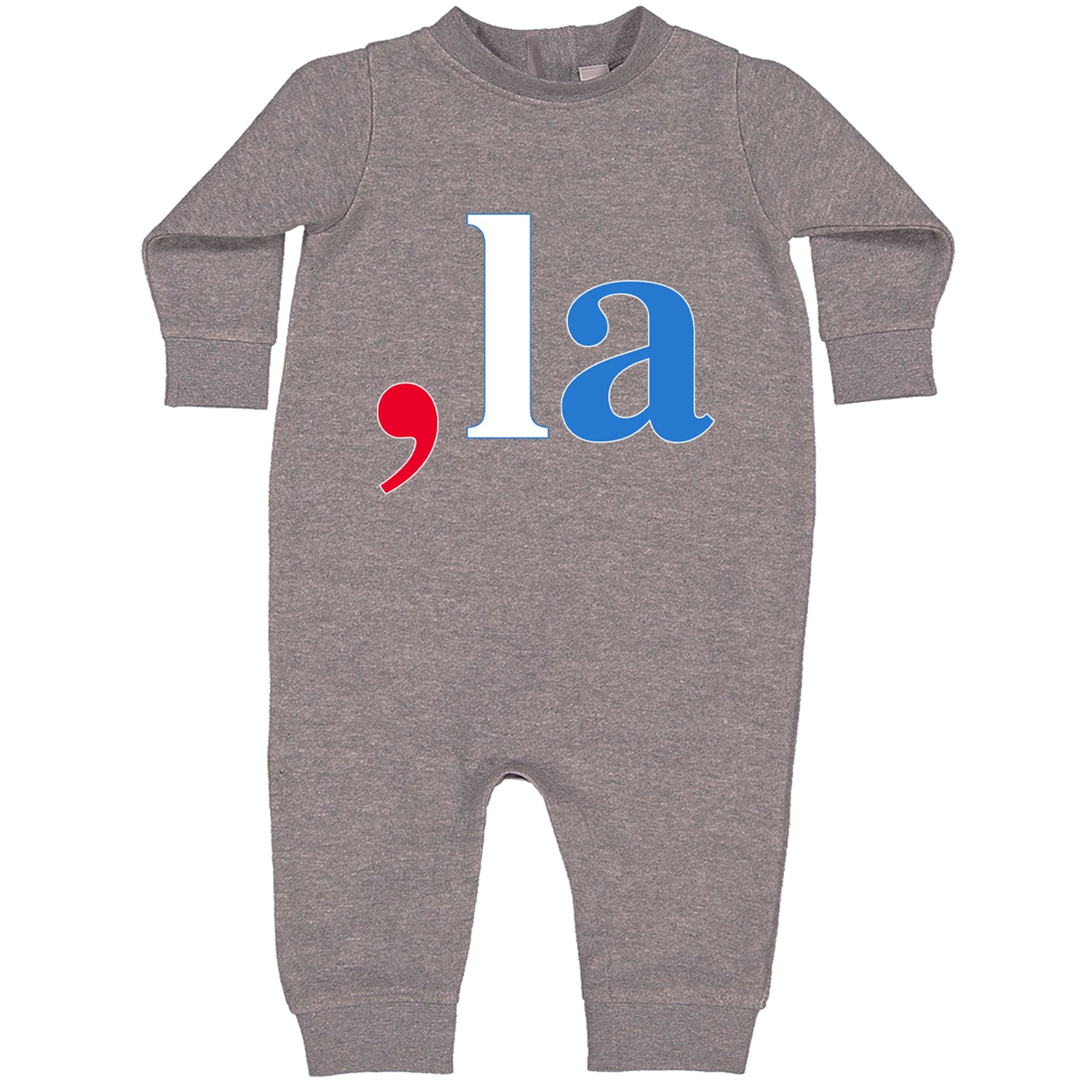 Comma-La - Support Kamala Harris For President 2024 Toddler Hoodie And Infant Fleece Romper Heather Grey