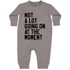 NOT A Lot Going On At The Moment Feeling 22 TTPD Toddler Hoodie And Infant Fleece Romper Heather Grey