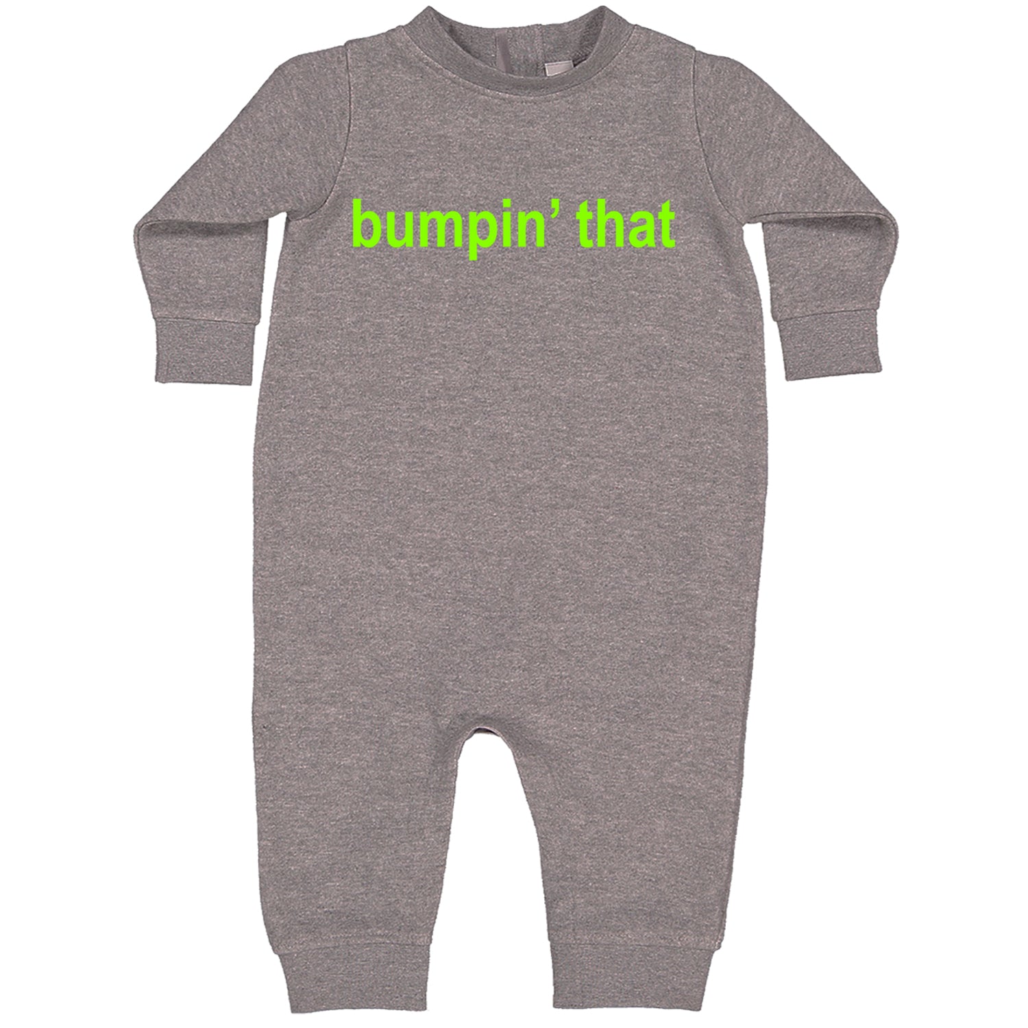 Bumpin' That Brat Music Toddler Hoodie And Infant Fleece Romper Heather Grey