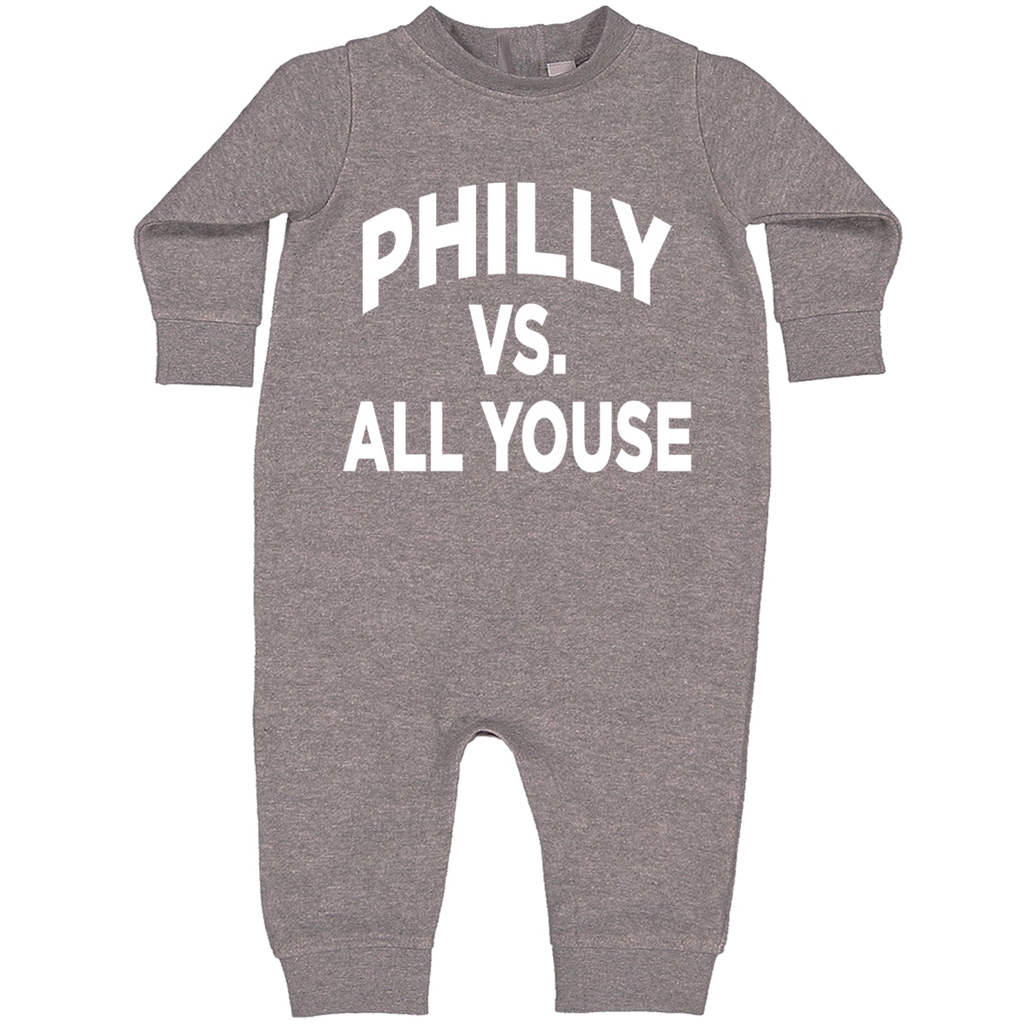 Philly Vs. All Youse Philly Thing Toddler Hoodie And Infant Fleece Romper Heather Grey