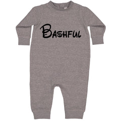 Bashful - 7 Dwarfs Costume Toddler Hoodie And Infant Fleece Romper Heather Grey