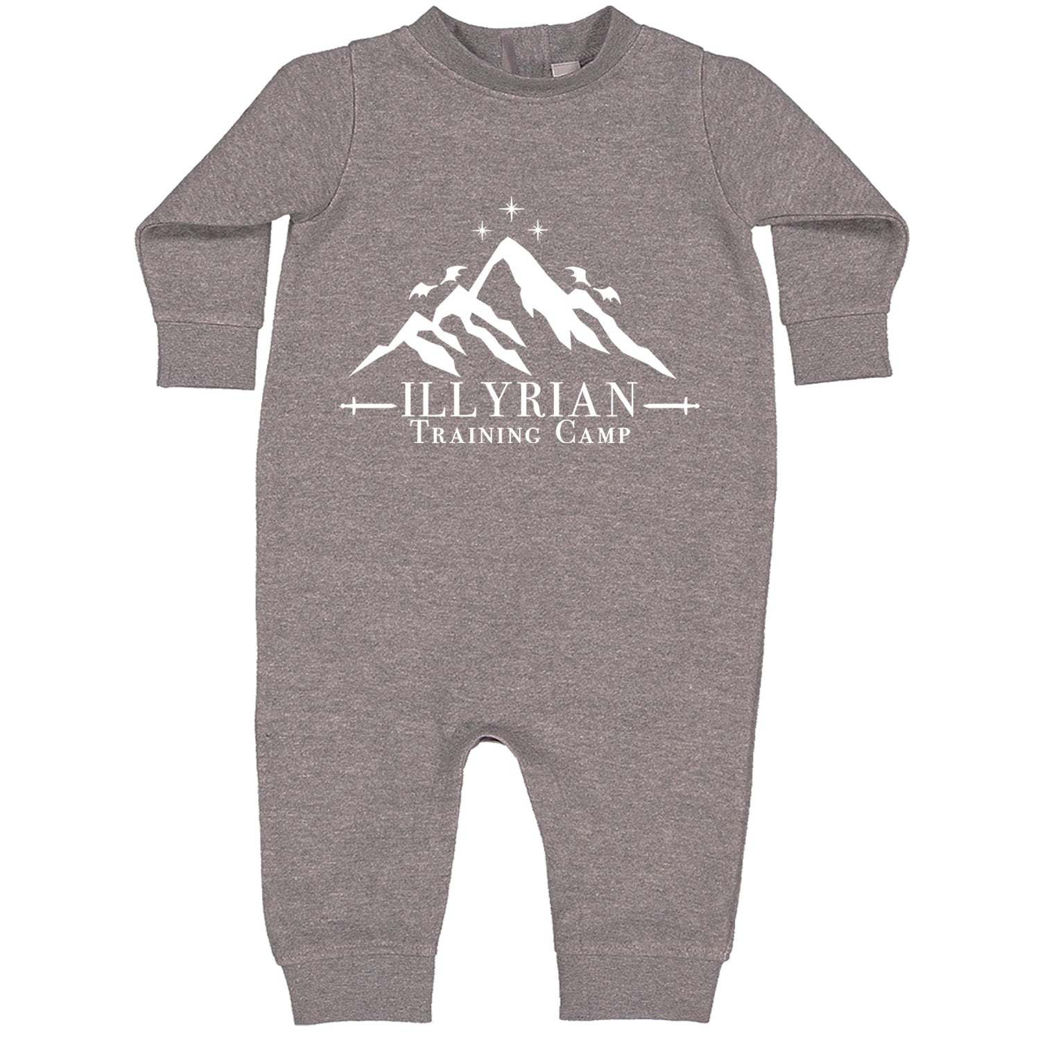 Illyrian Training Camp Night Court Toddler Hoodie And Infant Fleece Romper Heather Grey