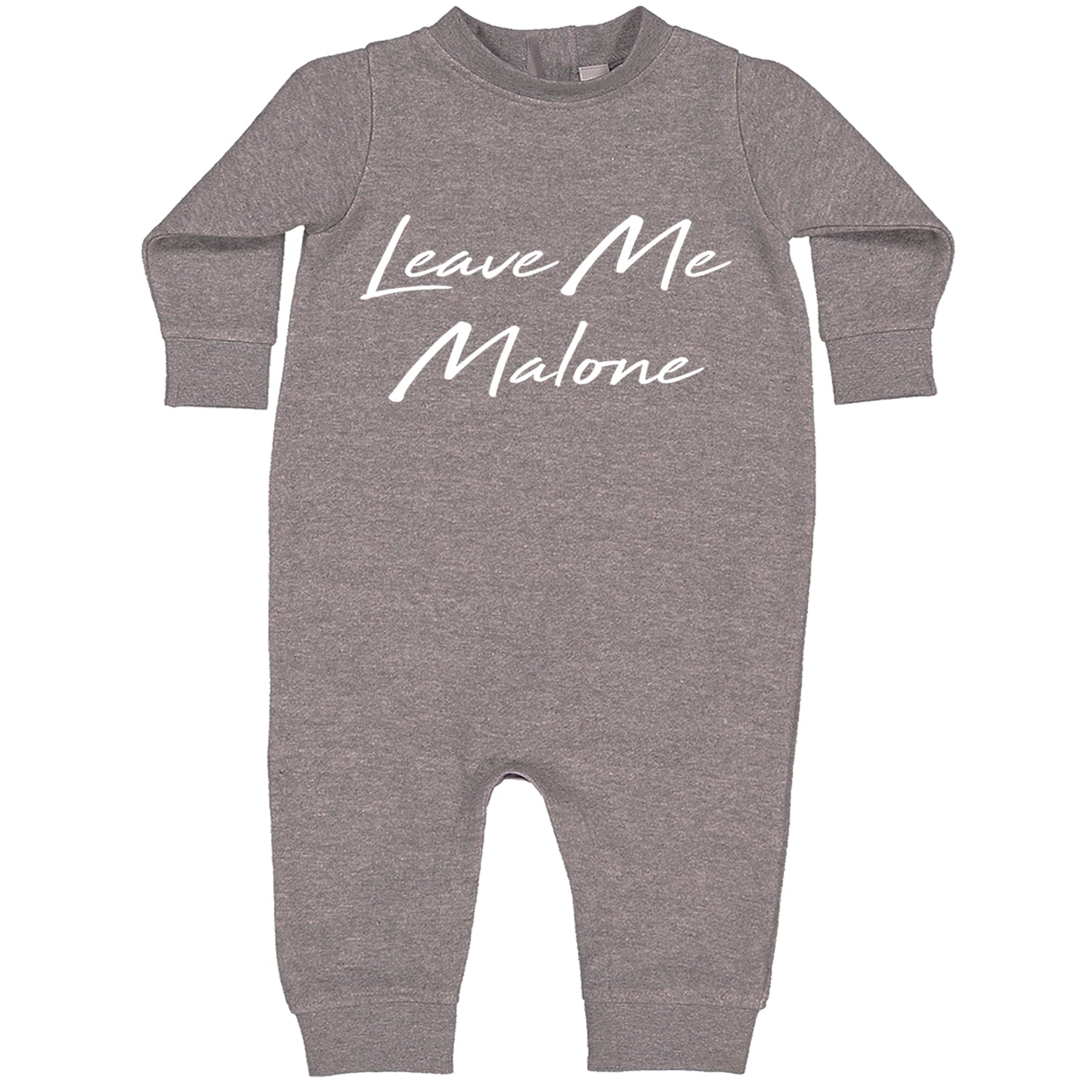 Leave Me Malone I'd Be Crying Rapper Toddler Hoodie And Infant Fleece Romper Heather Grey