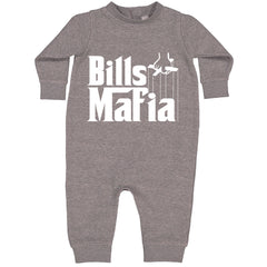 Mafia Bills Mafia Godfather Toddler Hoodie And Infant Fleece Romper Heather Grey