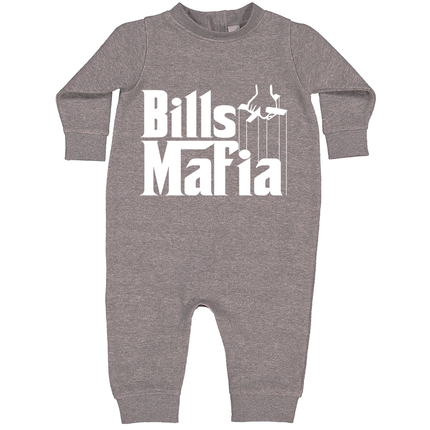 Mafia Bills Mafia Godfather Toddler Hoodie And Infant Fleece Romper Heather Grey