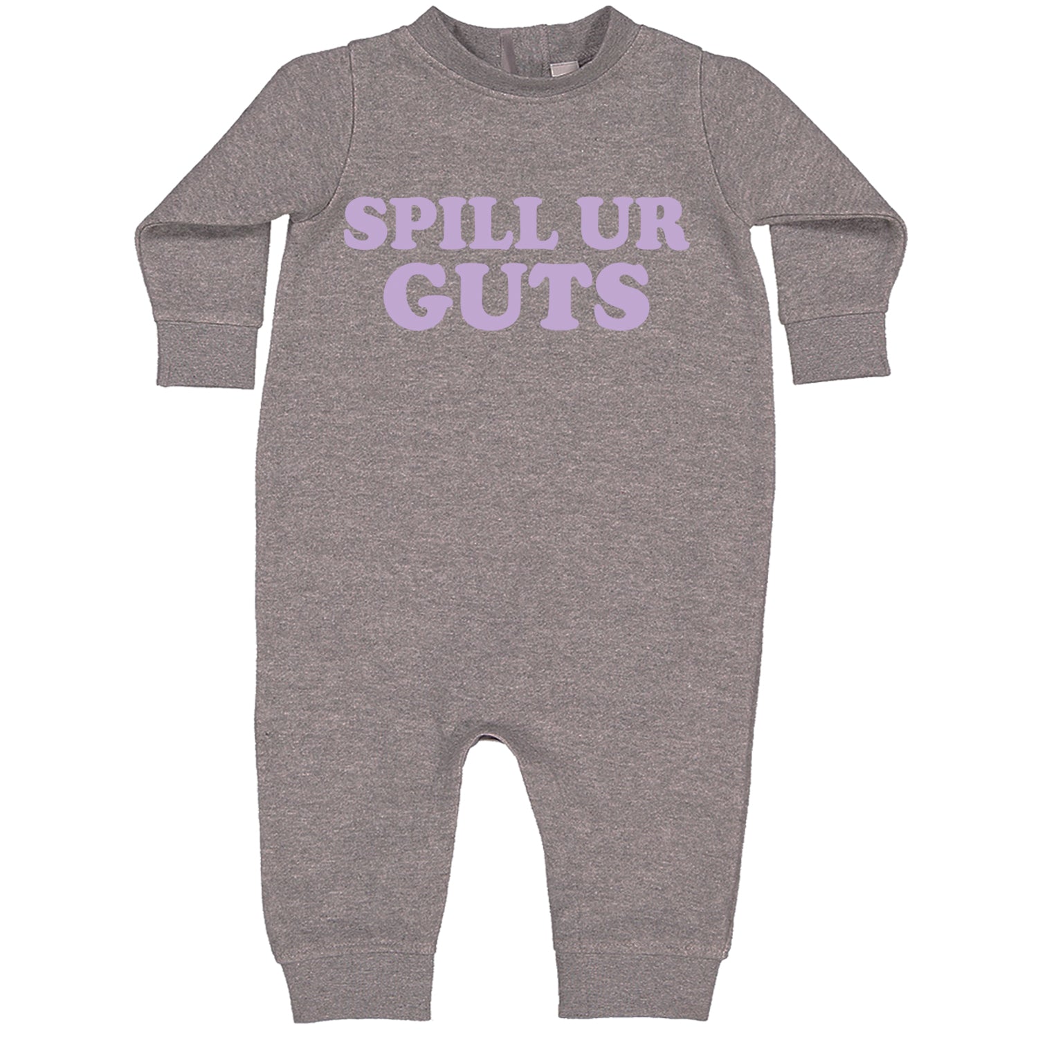 Spill Ur Guts Music Toddler Hoodie And Infant Fleece Romper Heather Grey