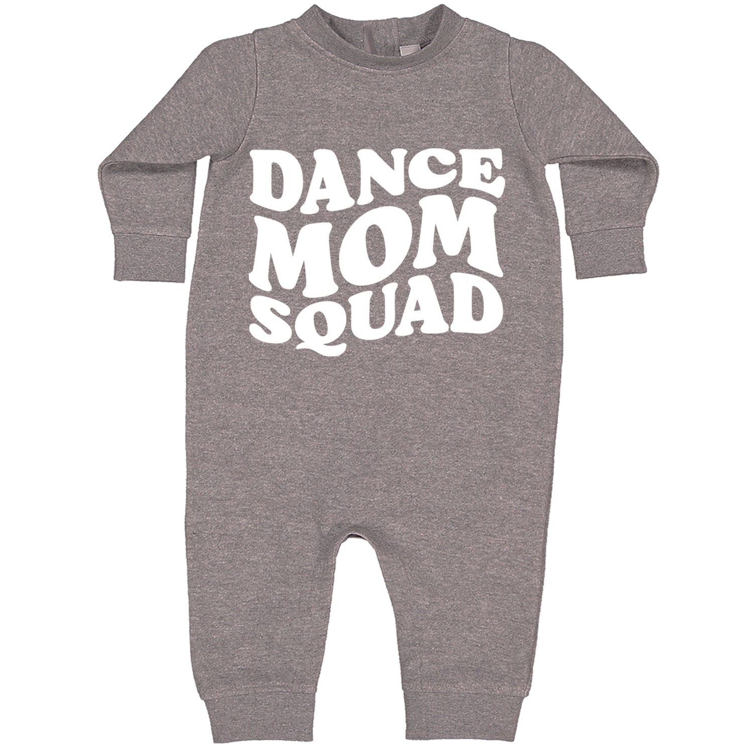 Dance Mom Squad Toddler Hoodie And Infant Fleece Romper Heather Grey