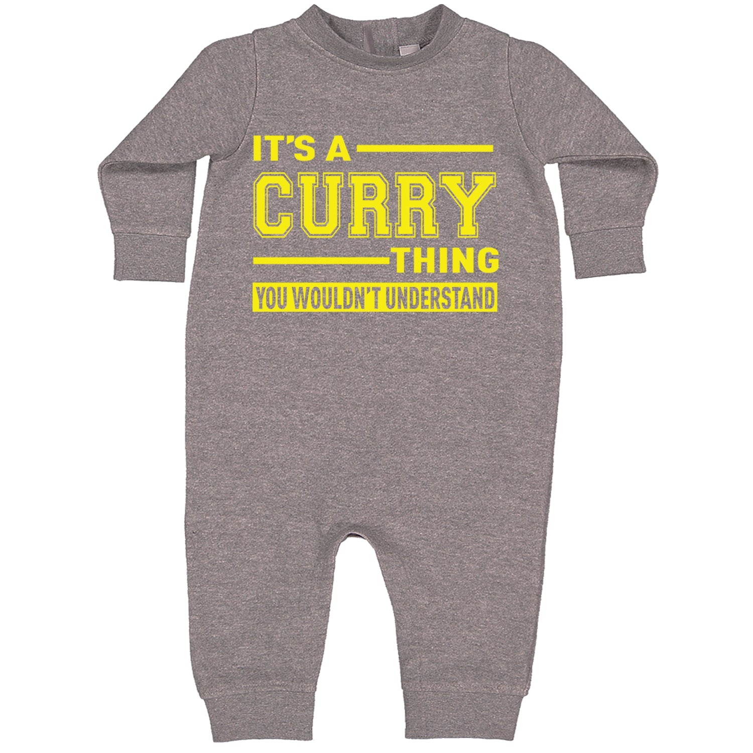 It's A Curry Thing, You Wouldn't Understand Basketball Toddler Hoodie And Infant Fleece Romper Heather Grey