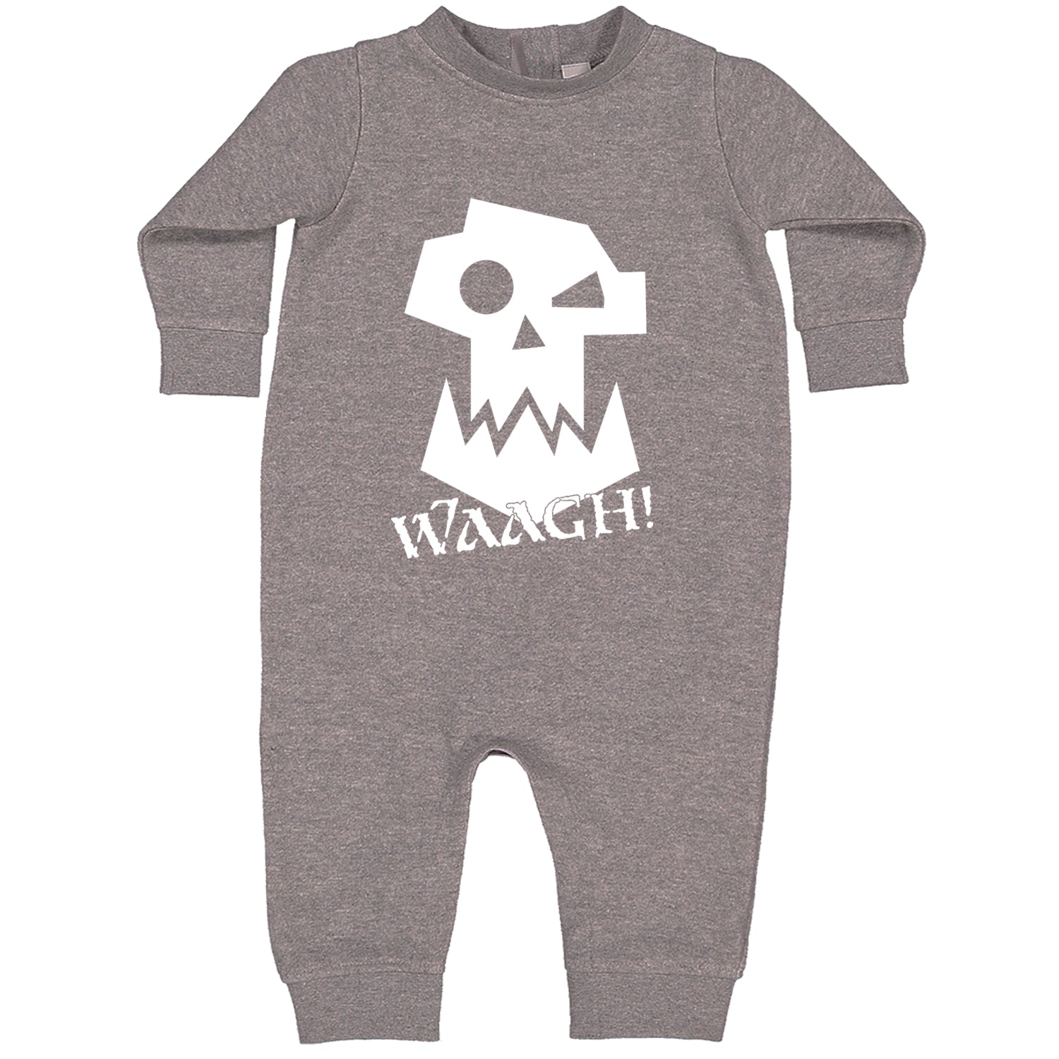 Ork Miniature Tabletop Wargaming Waagh Toddler Hoodie And Infant Fleece Romper Heather Grey