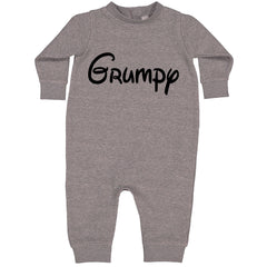 Grumpy - 7 Dwarfs Costume Toddler Hoodie And Infant Fleece Romper Heather Grey