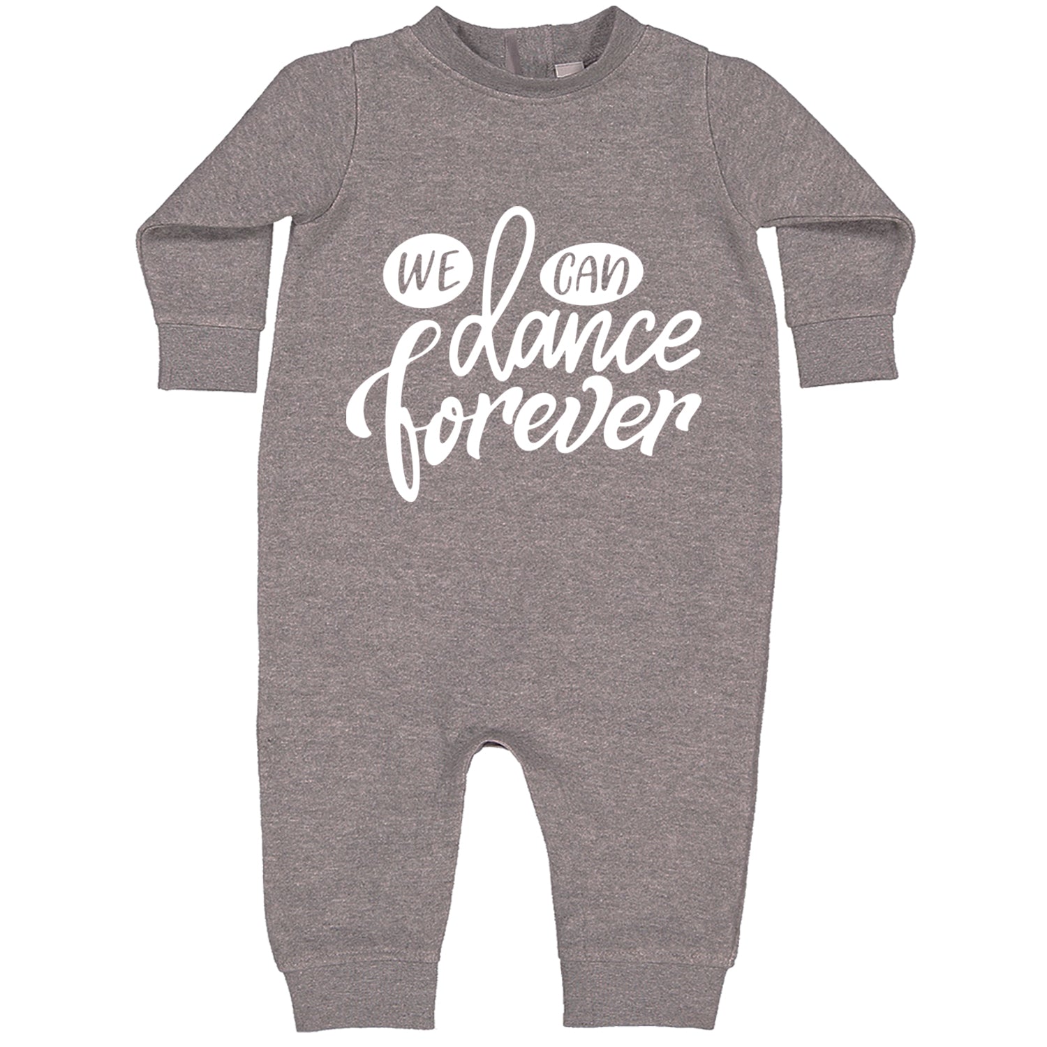 We Can Dance Forever Toddler Hoodie And Infant Fleece Romper Heather Grey