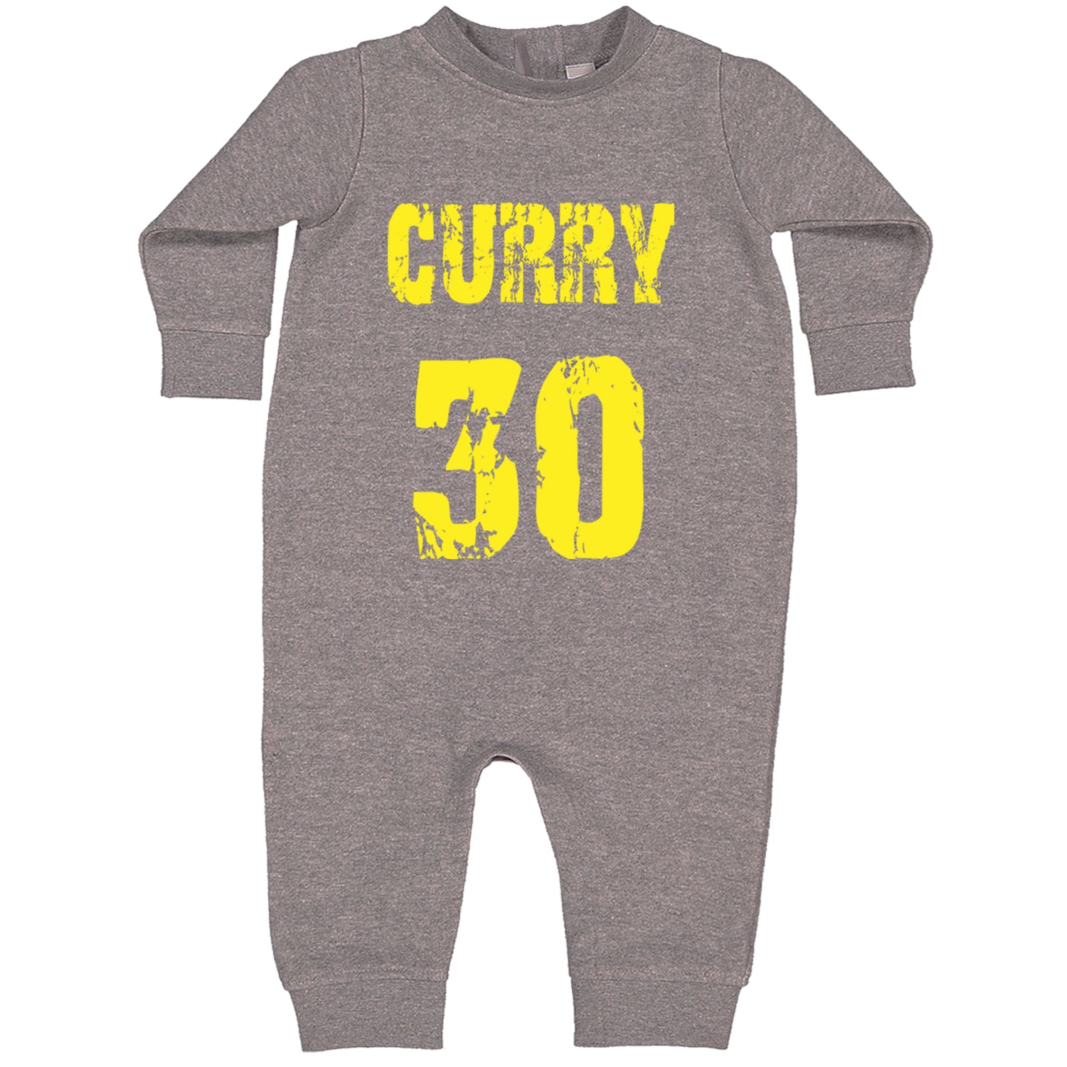 Curry #30 Toddler Hoodie And Infant Fleece Romper Heather Grey