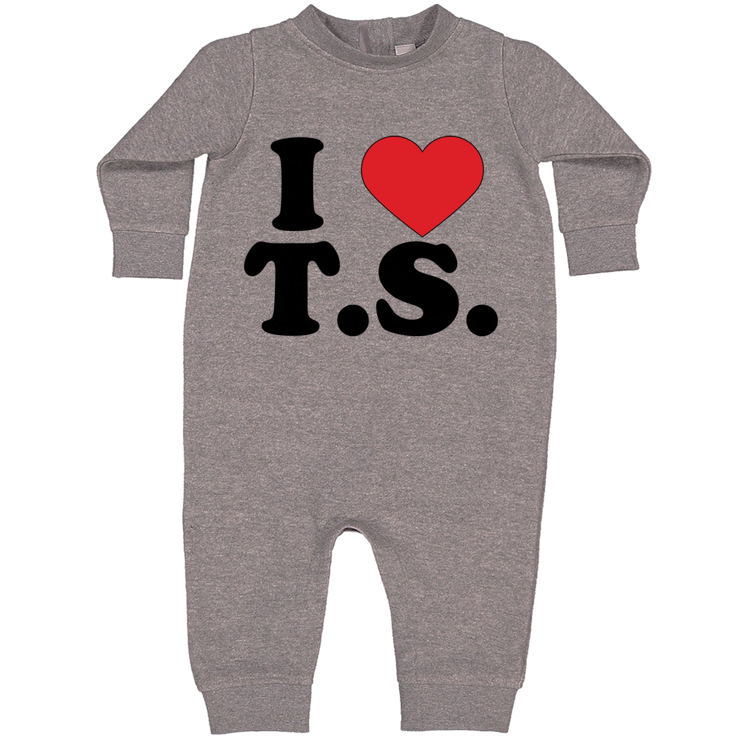 I Heart T.S. Concert Music Lover  Toddler Hoodie And Infant Fleece Romper Heather Grey