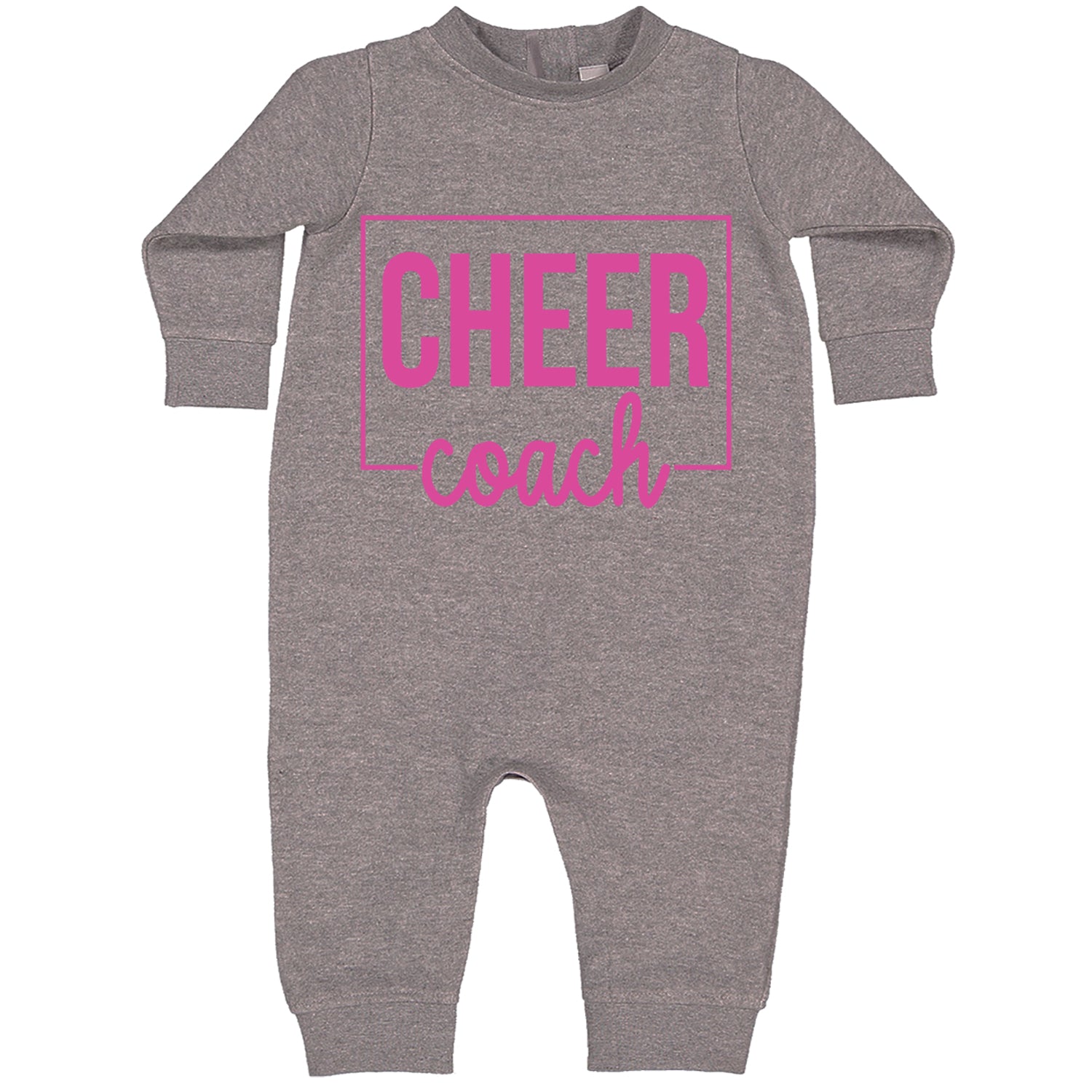 Cheer Coach Cheerleader Toddler Hoodie And Infant Fleece Romper Heather Grey