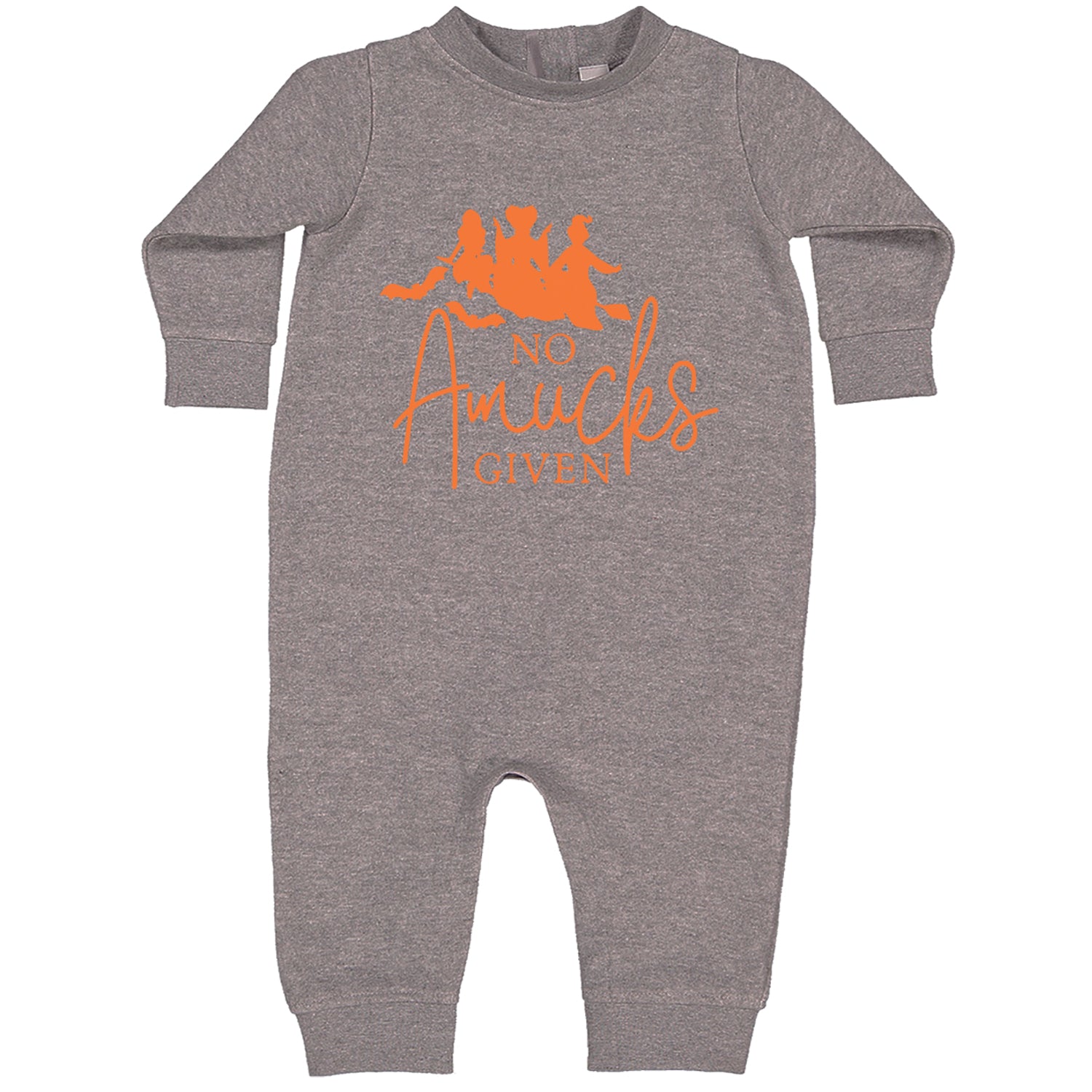 No Amucks Given Hocus Pocus Toddler Hoodie And Infant Fleece Romper Heather Grey