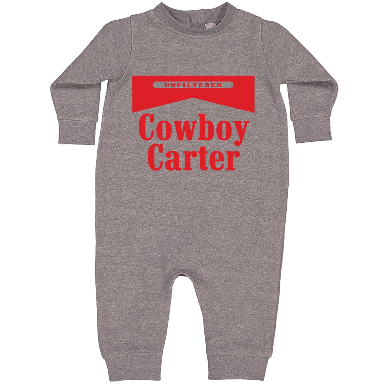 Cowboy Karter Country Act Two Toddler Hoodie And Infant Fleece Romper Heather Grey