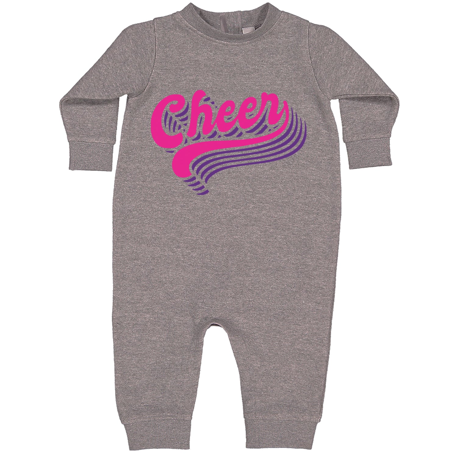 Cheer Pride Toddler Hoodie And Infant Fleece Romper Heather Grey