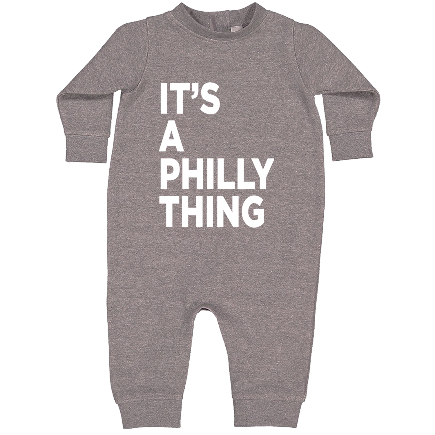 PHILLY It's A Philly Thing Toddler Hoodie And Infant Fleece Romper Heather Grey