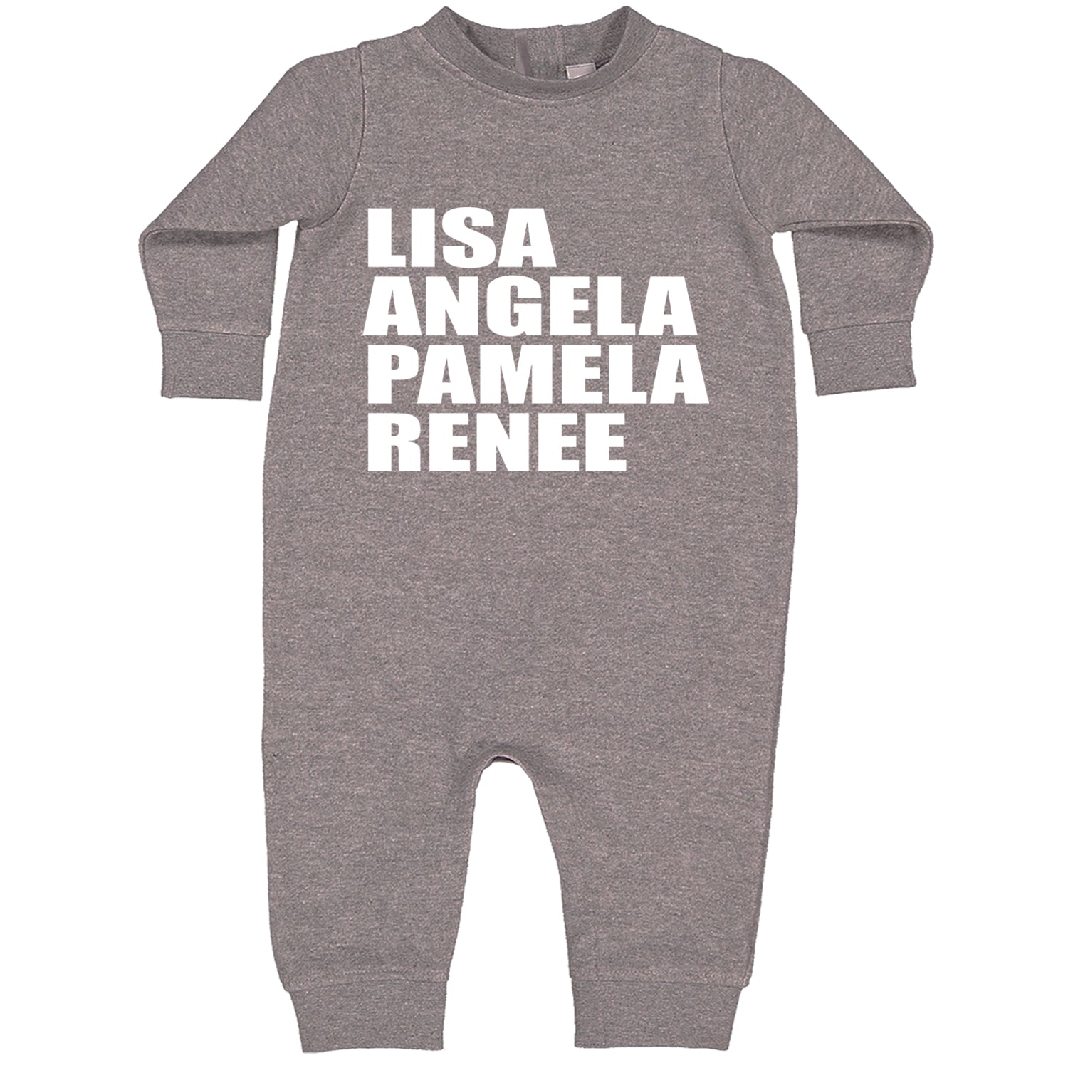 Lisa Angela Pamela Renee Around The Way Girl Toddler Hoodie And Infant Fleece Romper Heather Grey