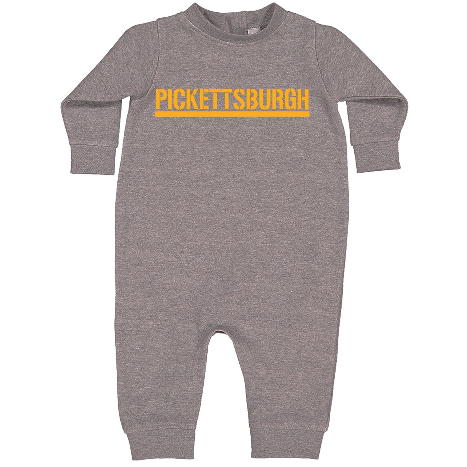 Pickettsburgh Pittsburgh Football Toddler Hoodie And Infant Fleece Romper Heather Grey