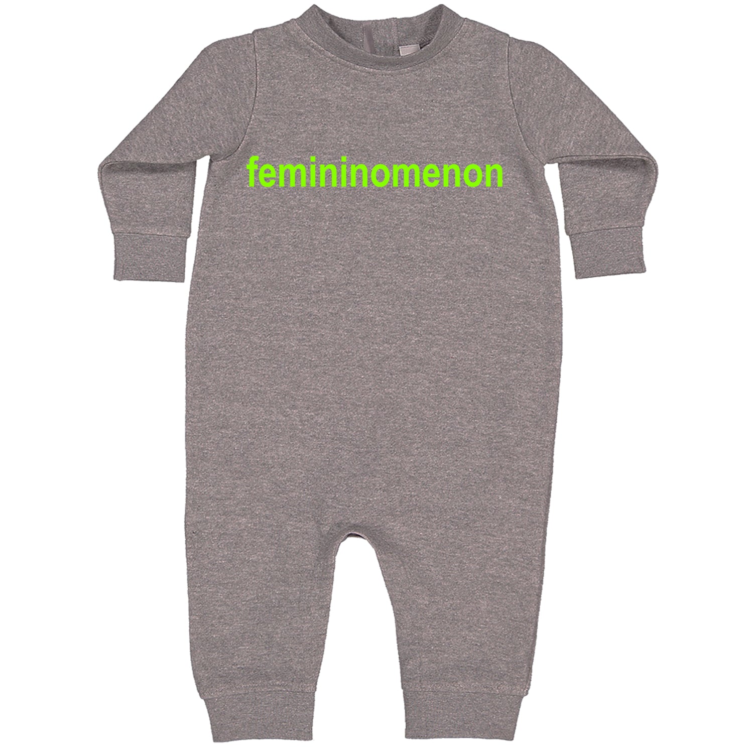 Femininomenon Female Empowerment Toddler Hoodie And Infant Fleece Romper Heather Grey