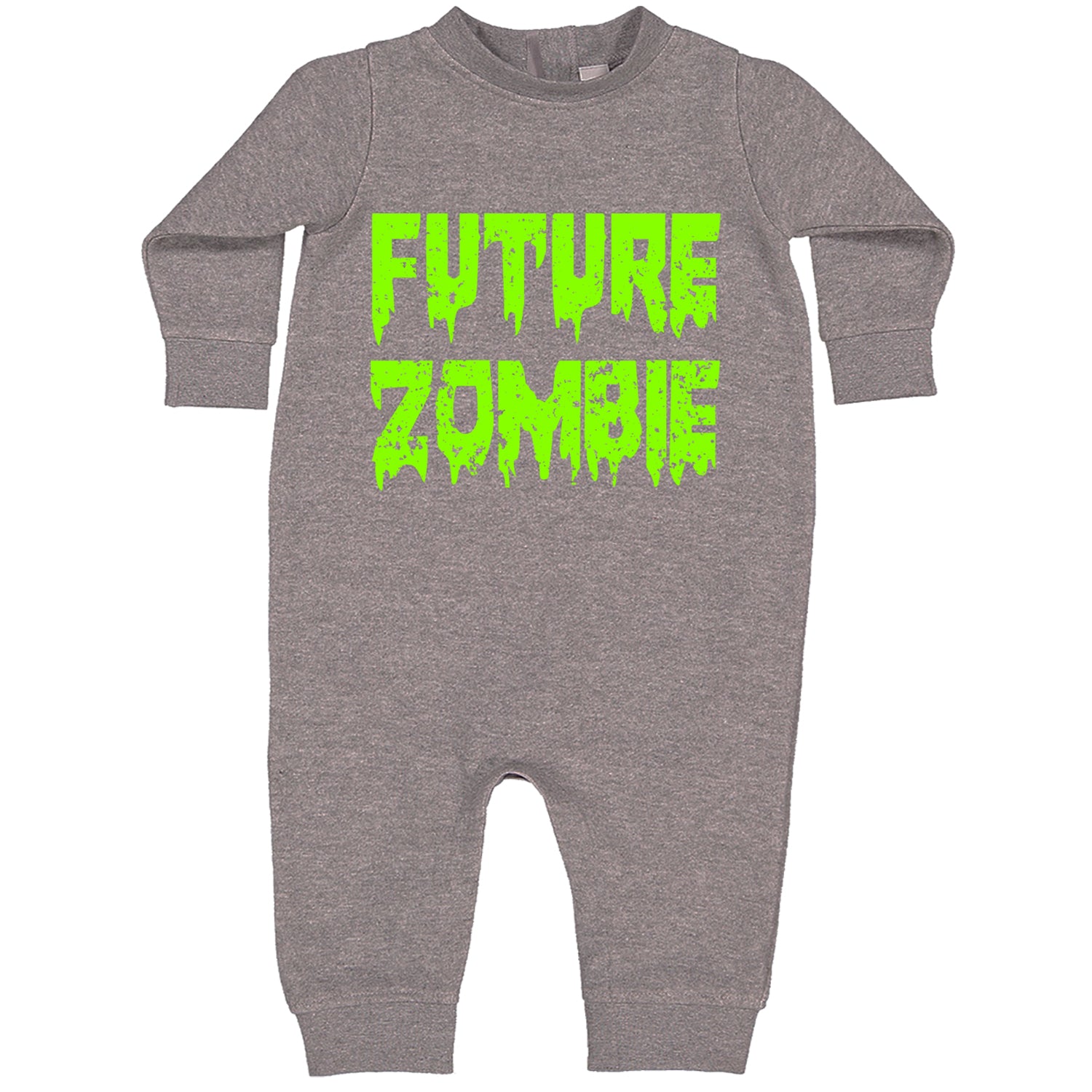 Future Zombie Horror Toddler Hoodie And Infant Fleece Romper Heather Grey