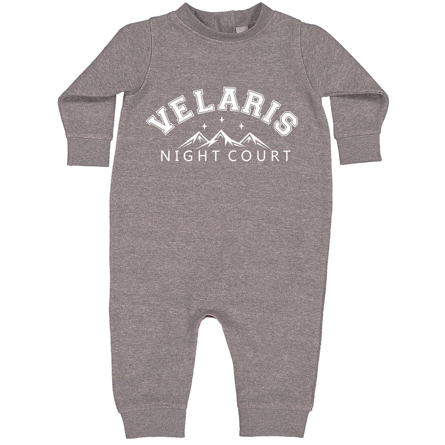 Velaris Night Court Squad Starfall Toddler Hoodie And Infant Fleece Romper Heather Grey